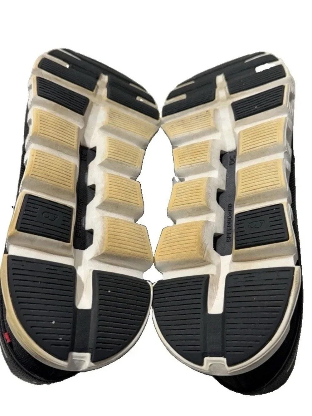 Men's On Cloud 6 in the Black/White colorway Size 14